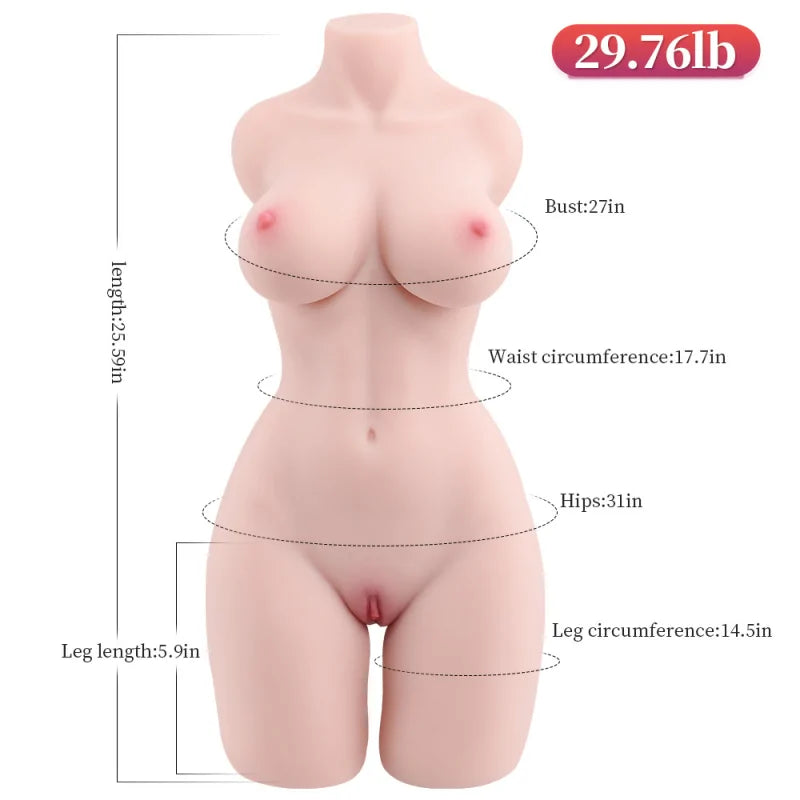 Peyton - 29.76 lbs Lifelike Female Torso Sex Toy