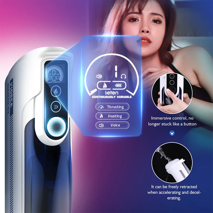Realistic Male Stroker with Thrusting, Rocking & Heating – Voice-Enabled Pleasure Machine
