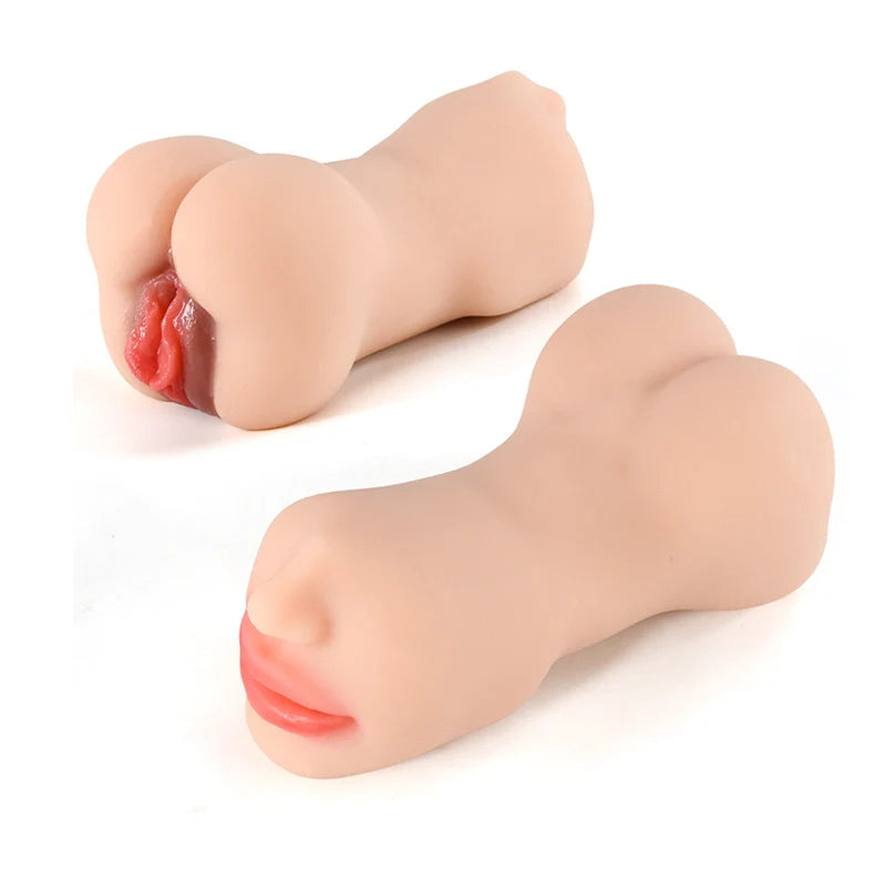 Emilia - 1.6 lbs Realistic 3 In 1 Mouth & Butts Pocket Pussy