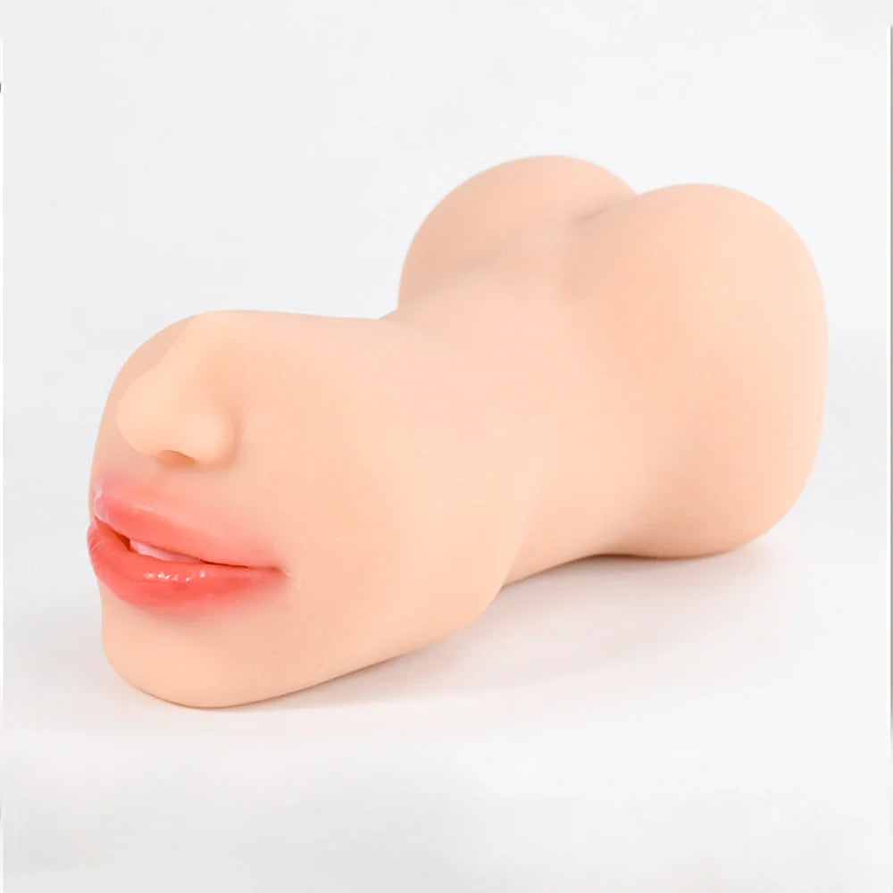 Emilia - 1.6 lbs Realistic 3 In 1 Mouth & Butts Pocket Pussy