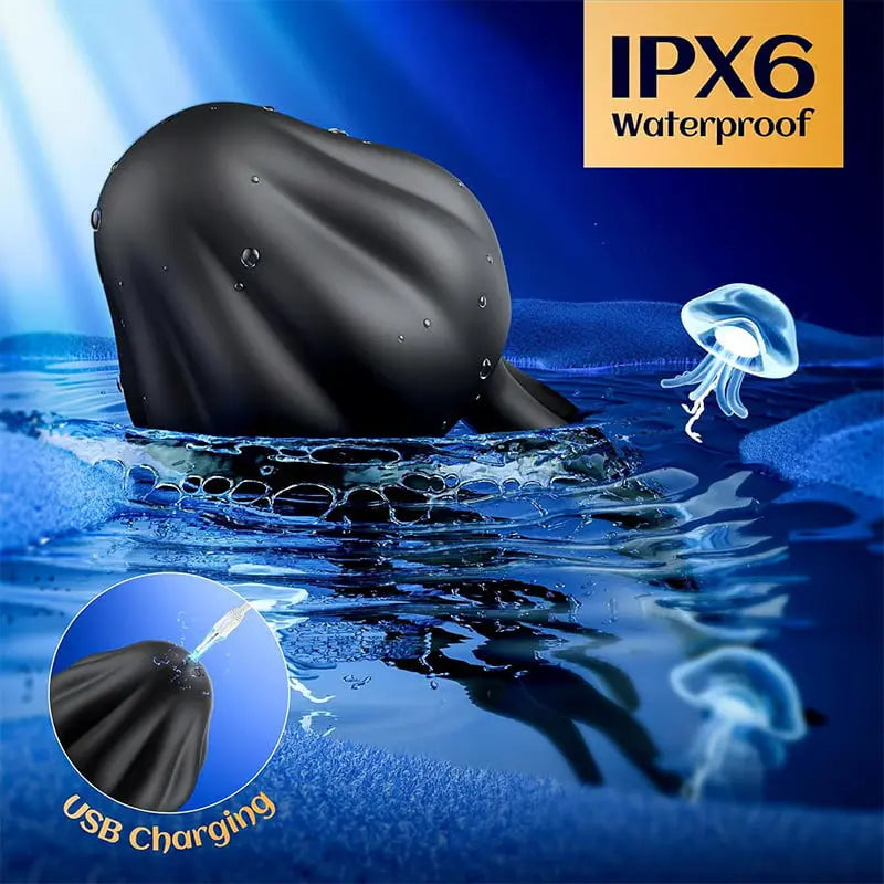 PG12 – Jellyfish-Style Glans Vibrator with 10 Vibration Modes & 360° Tentacle Stimulation