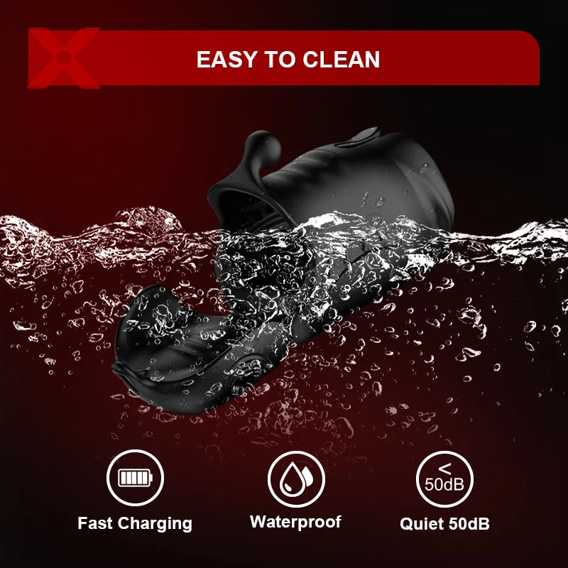 PG14 – Glans Trainer with Dual Motors, 10 Vibration Modes & Full Coverage Stimulation