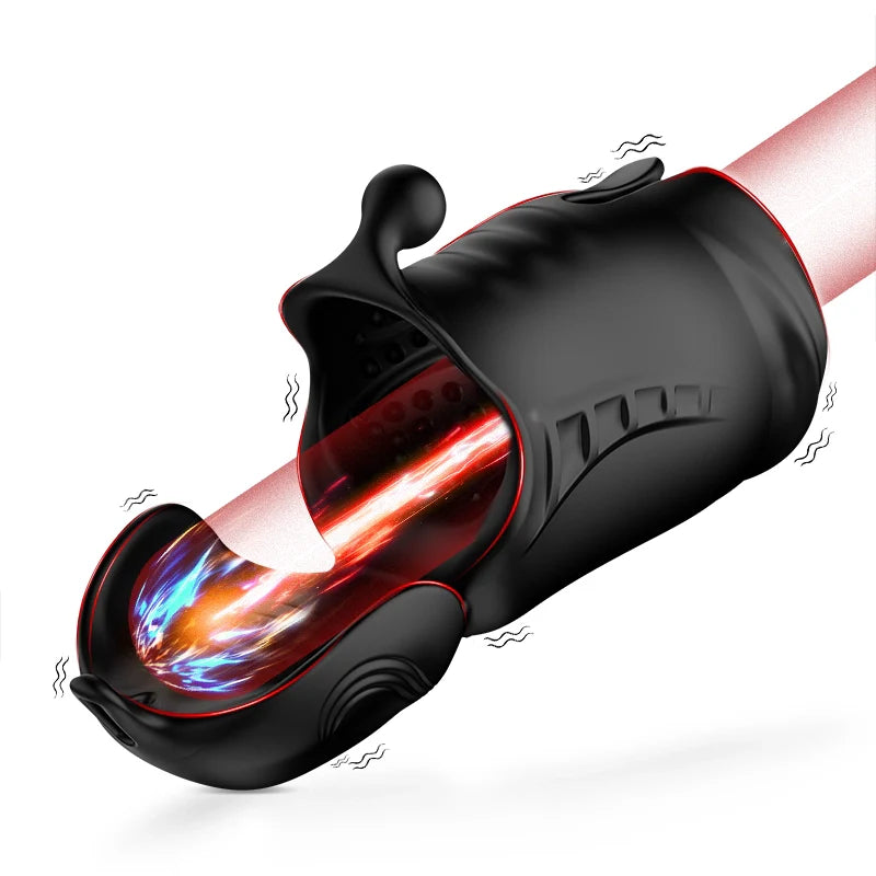 PG14 – Glans Trainer with Dual Motors, 10 Vibration Modes & Full Coverage Stimulation