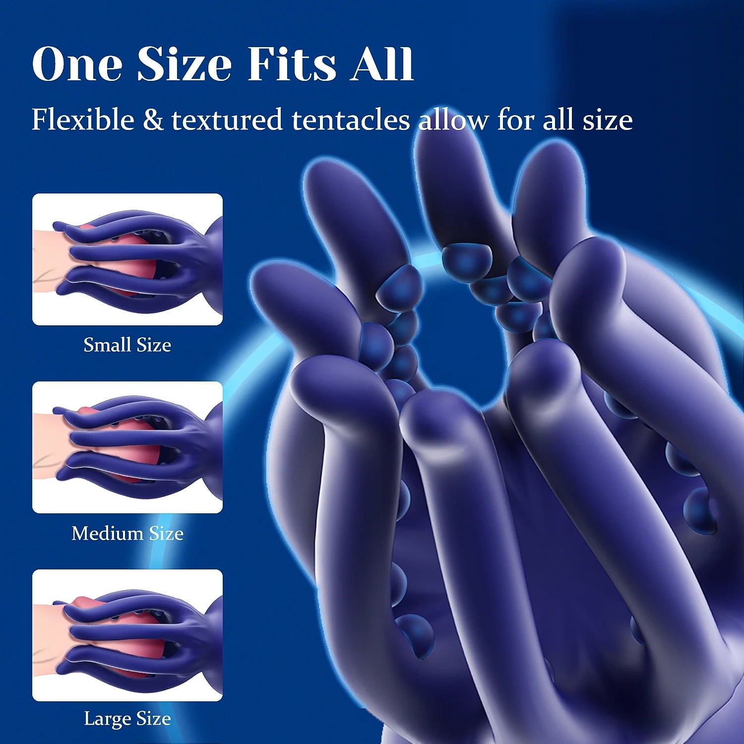 PG16 – 10 Vibration Modes Full-Wrap Tentacle Glans Trainer Masturbator