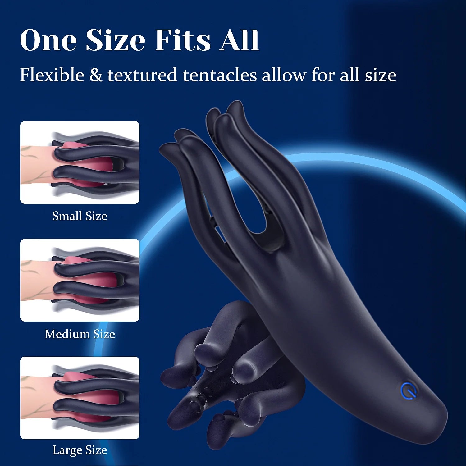 PG17 –  Full-Wrap Tentacle Glans Trainer Masturbator with 10 Vibration Modes