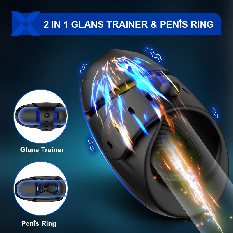 PG1 – App-Controlled Glans Trainer with Adjustable Strap, 9 Vibration Modes & Hands-Free
