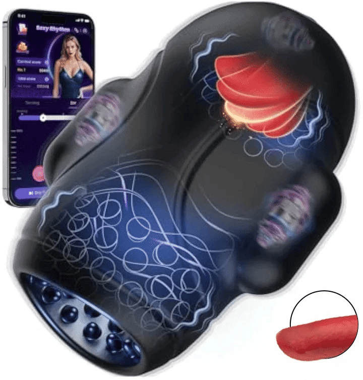 PG1 Pro – App-Controlled Vibration Glans Trainer with 360° Stimulation & Licking
