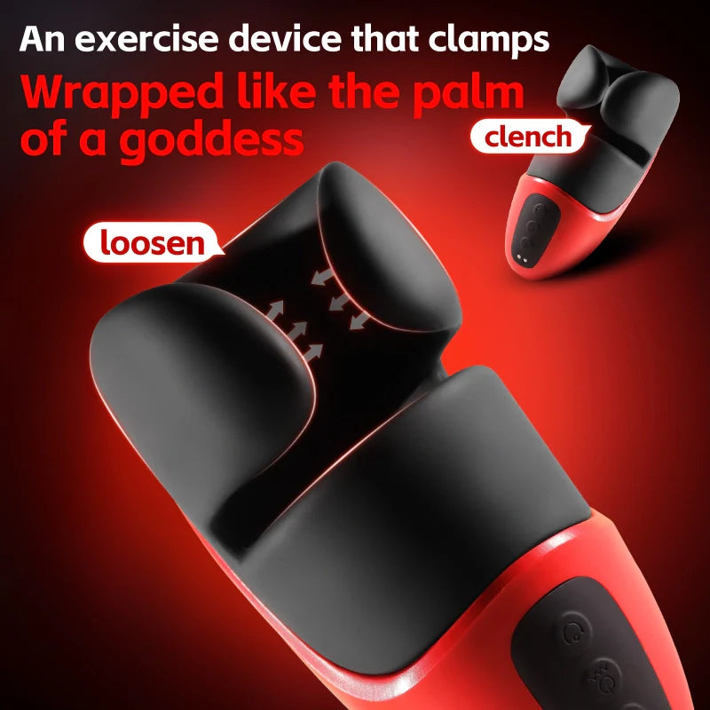 PG20 –  Clamping Pressure Glans Trainer Masturbator with 10 Vibration Stimulation
