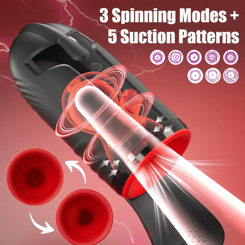 PG23 – Large Deep Glans Stimulation with Suction, Rotation & Vibration Modes