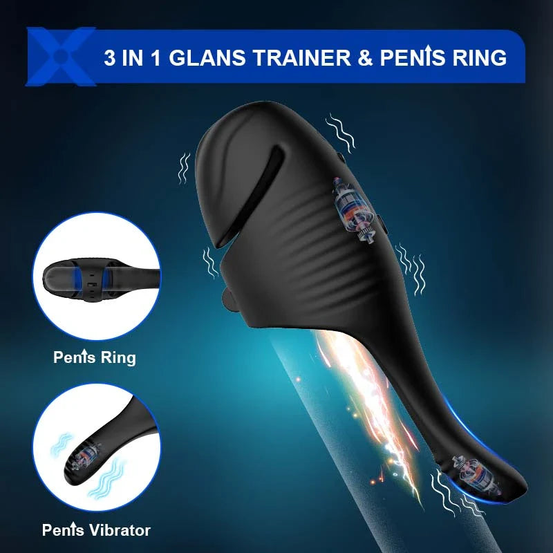 PG2 – Glans Trainer with Dual Motors, Adjustable Strap & 10 Vibration Modes