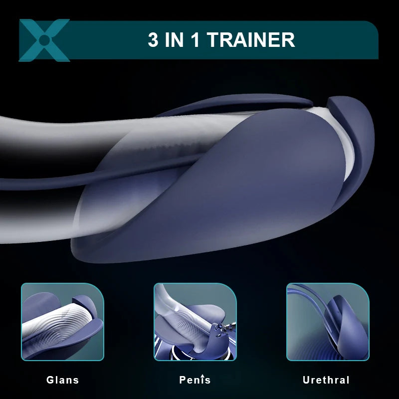 PG6 – Advanced Dual Motors Glans Trainer with 10 Vibration Modes & Precision Stimulation