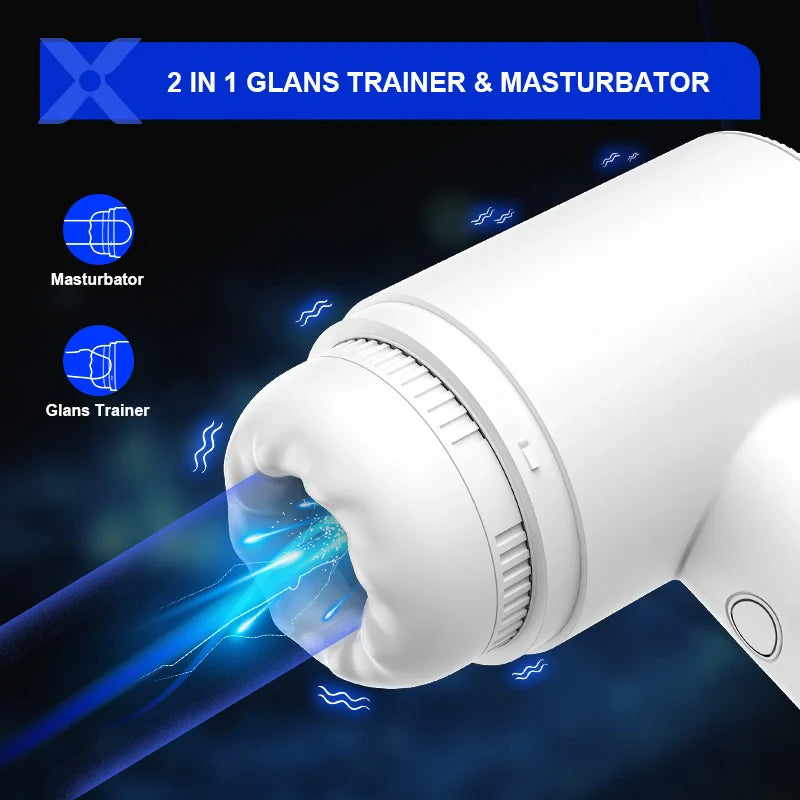 PG7 – 10 Sucking Vibrating 100% Waterproof Glans Trainer Masturbator