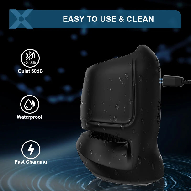 PG8 – Adjustable 10 Vibration Glans Trainer with Fold-Back Cover & Stamina Training Support