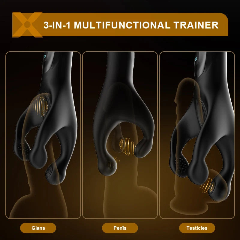 PG9 – Portable Glans Trainer Masturbator with 10 Vibration Patting Stimulation