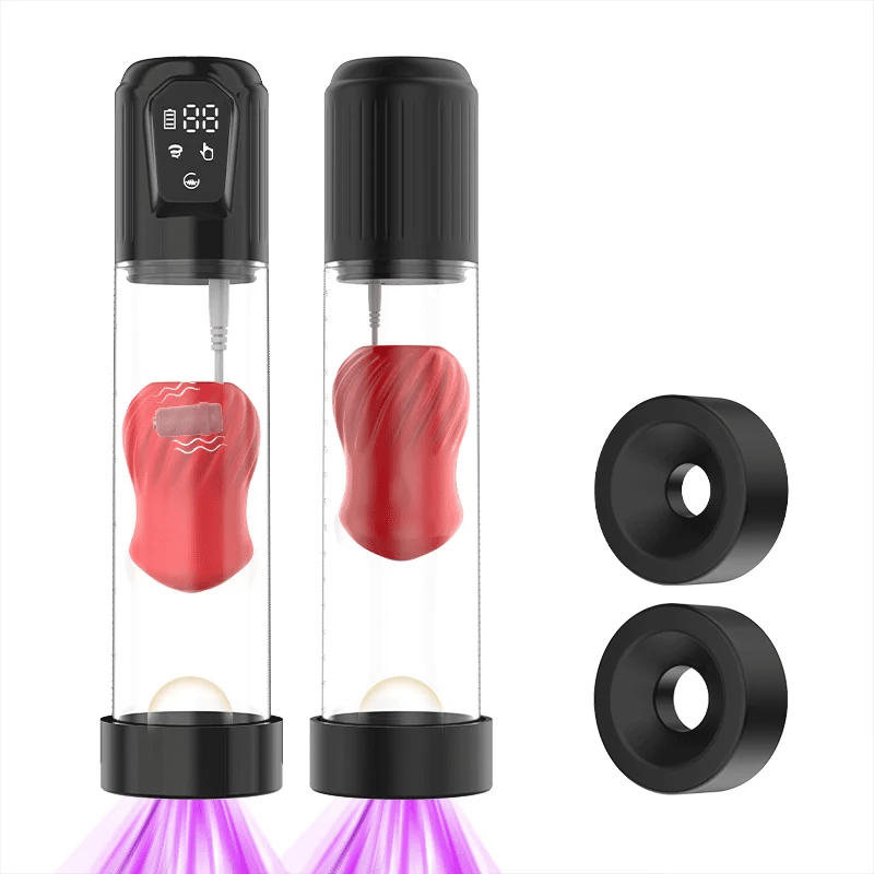 XP4 – Vibrating Water Penis Pump with 5 Suction Levels, LED Display & Dual Stimulation