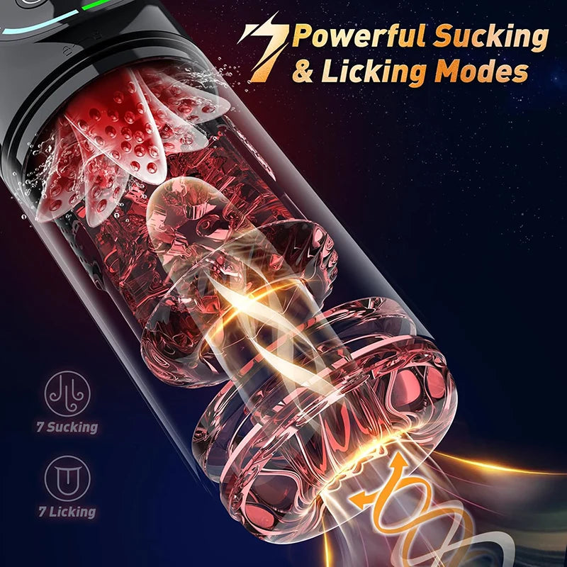 PR4Red - APP Waterproof Automatic Shower Blowjob Dick Jerking Machine