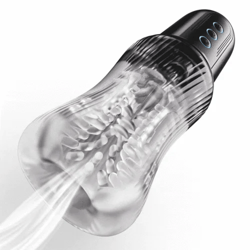XS14 Pro - 1.3 lbs Dual Vibration Deep Throat Masturbator with 5 Sucking 10 Vibrating