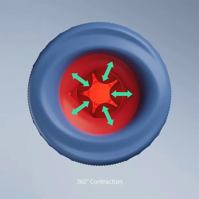 PT9 – Waterproof Masturbator with Thrusting Vibrating & 360° Adjustable Contraction