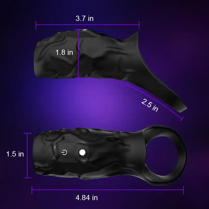 PH11 – Vibrating Cock Ring Sleeve with 10 Modes, Adjustable Fit & Enhanced Stimulation