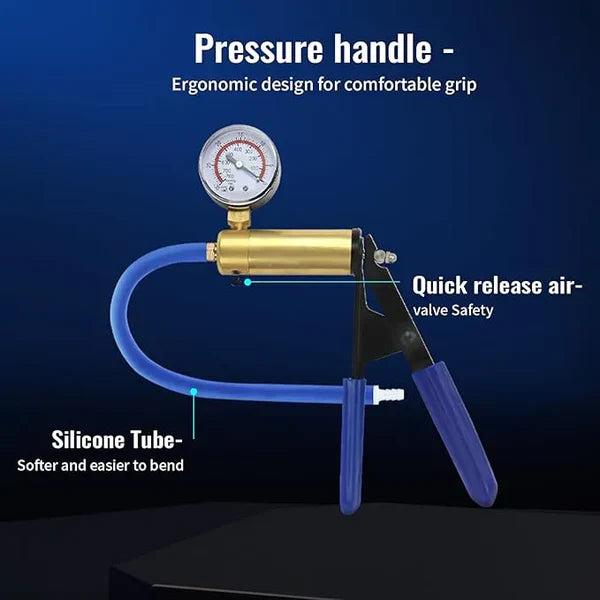 XP05S – Elite Brass Scissor-Grip Manual Penis Pump with Precision Gauge & Quick-Disconnect
