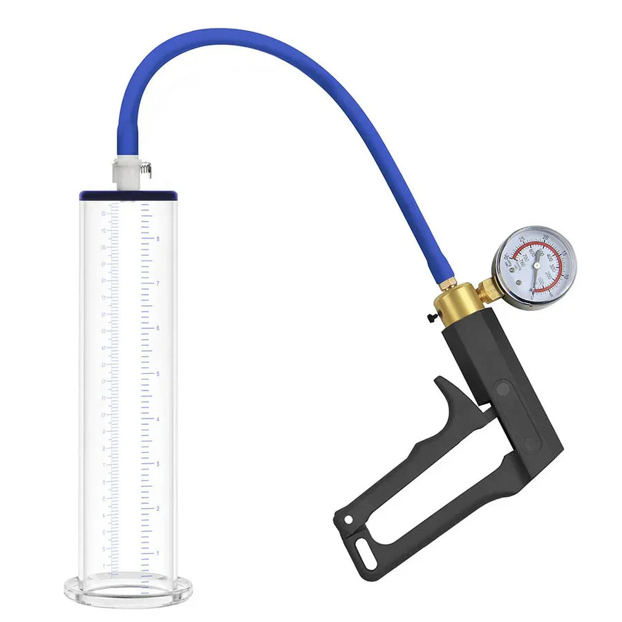 XP12S – Manual Penis Pump with Squeeze-Lever Power & Pressure Gauge
