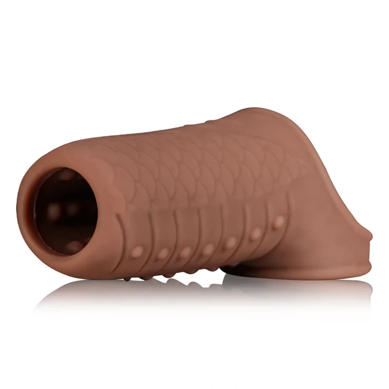 PCS25 – 3.8"x 1.7" Silicone Penis Girth Sleeve with Bump Texture Stimulation