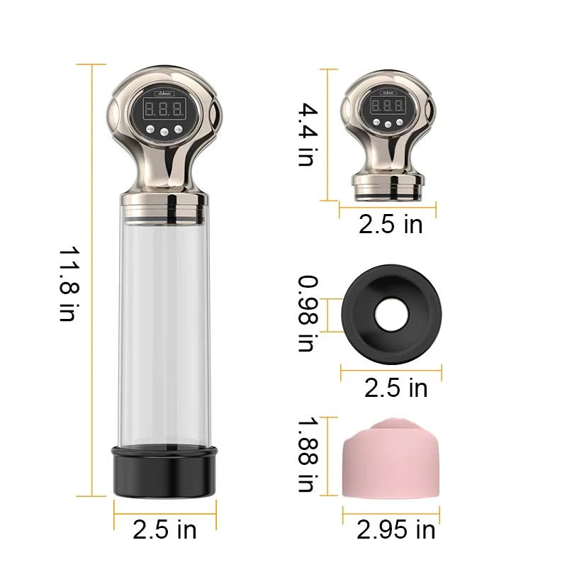 XP15 – Ultra Power Penis Pump with One-Click Release & Adjustable Pressure Control