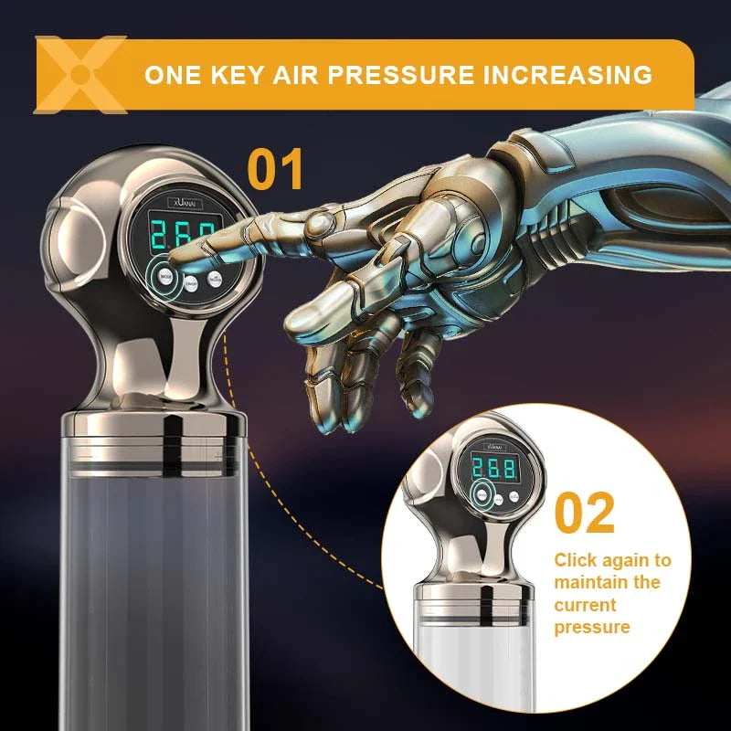 XP15 – Ultra Power Penis Pump with One-Click Release & Adjustable Pressure Control