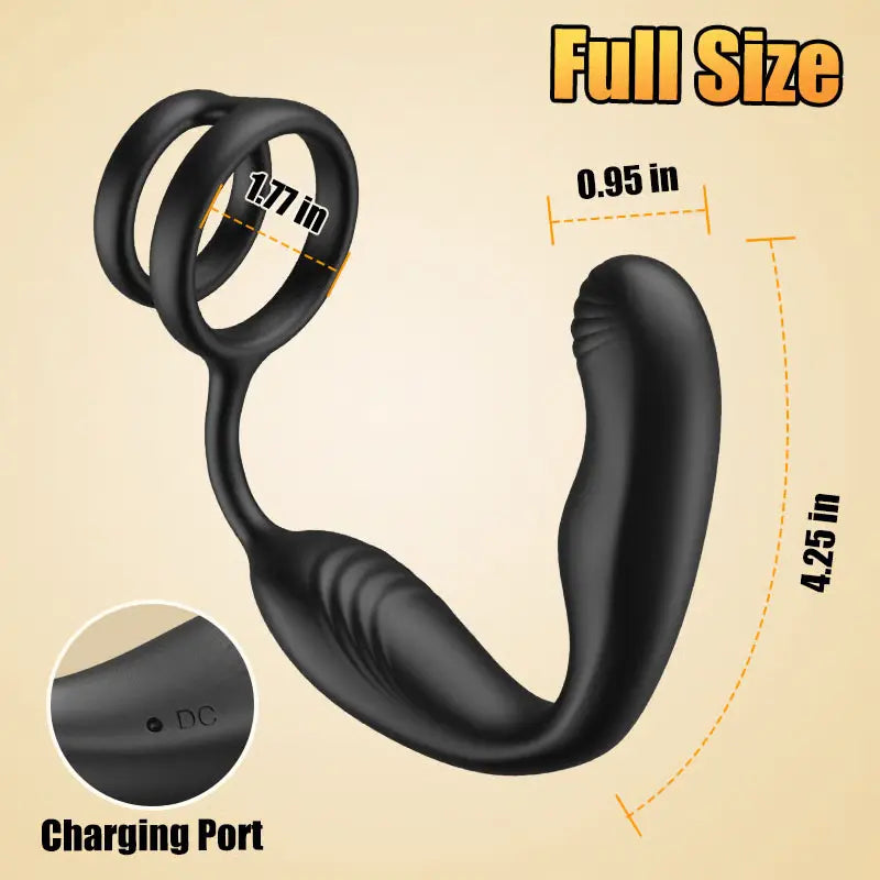 PM10 – Wearable Multi-Point Stimulation Prostate Massager with 10 Vibration & 360° Rotating Modes