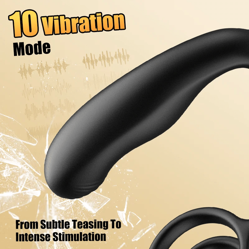 PM10 – Wearable Multi-Point Stimulation Prostate Massager with 10 Vibration & 360° Rotating Modes