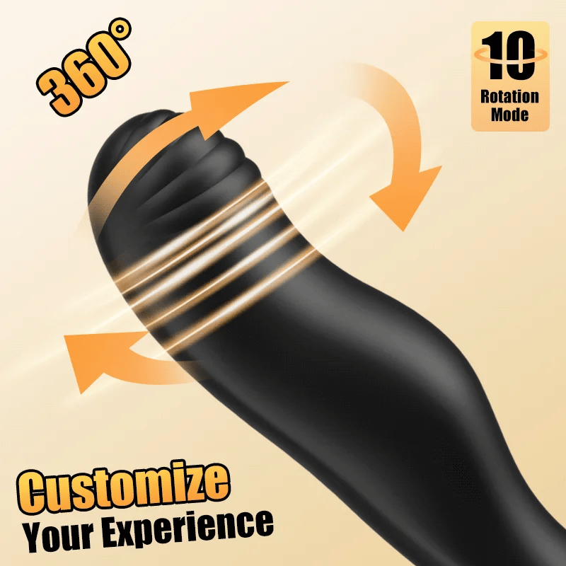 PM10 – Wearable Multi-Point Stimulation Prostate Massager with 10 Vibration & 360° Rotating Modes