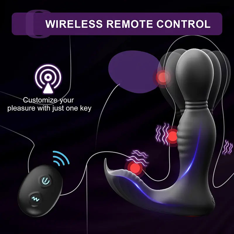 PM8 – App-Controlled Prostate Massager with Triple Motors & Multi-Mode Stimulation