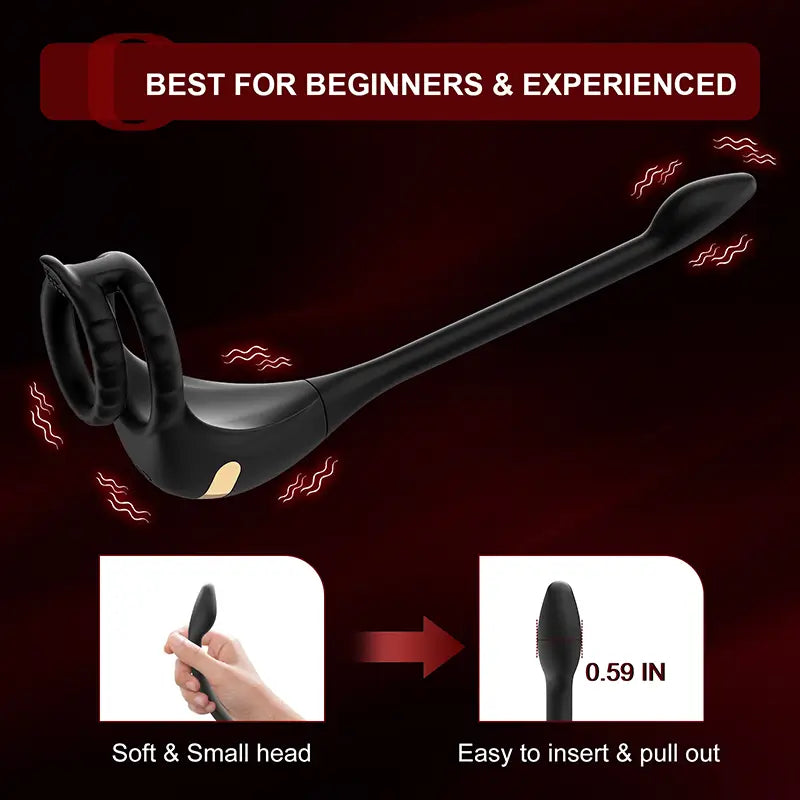 PM2 – App & Remote Control Prostate Massager with Penis Ring & Dual Motor Stimulation