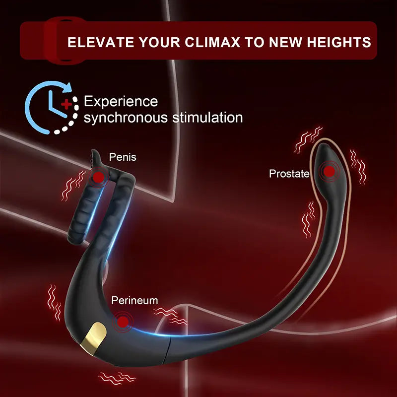 PM2 – App & Remote Control Prostate Massager with Penis Ring & Dual Motor Stimulation