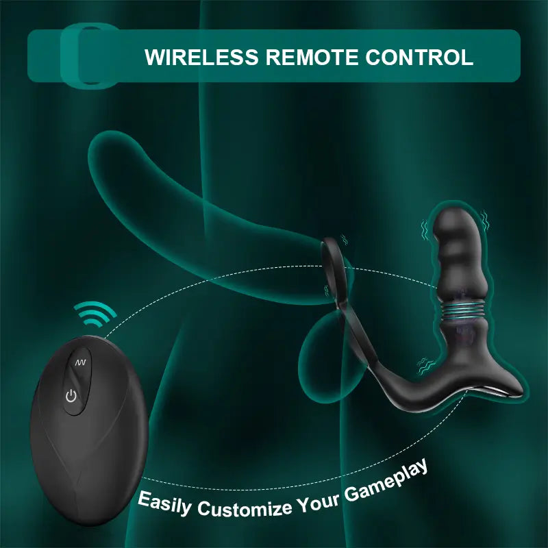 PM9 – Wearable Prostate Massager with Thrusting Motion, Vibration & Remote Control