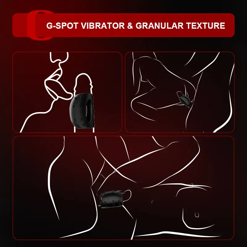 PH2 - 10 Modes Vibrating Cock Ring with Wearable