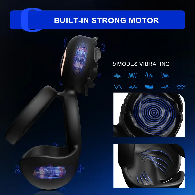 PH5 - 3-in-1 Multi-Point Stimulation Vibrating Cock Ring