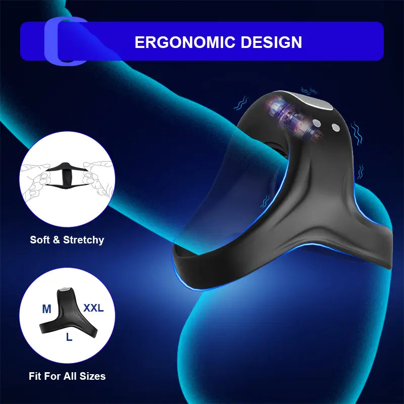 PH7 – Waterproof Vibrating Cock Ring with 10 Powerful Modes for Stronger, Longer Performance