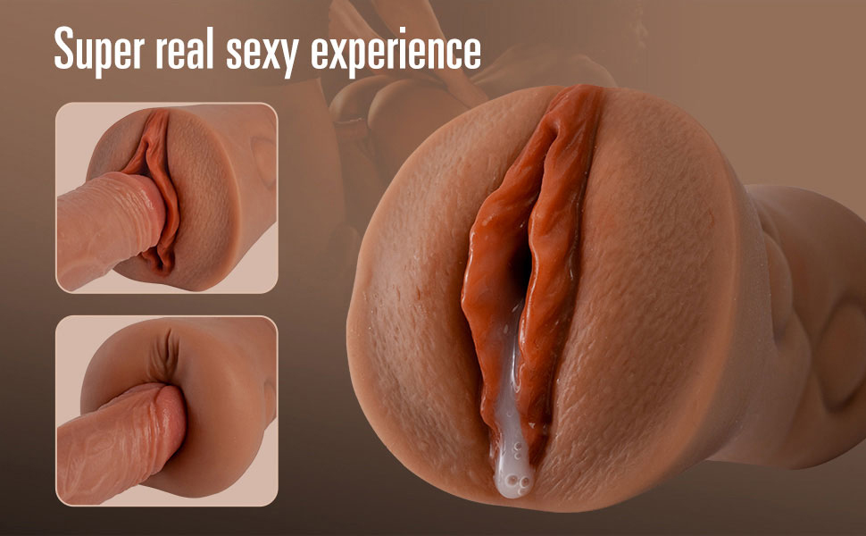 Realistic Vagina Realistic Homemade Male Masturbator Pocket Pussy Toy 14